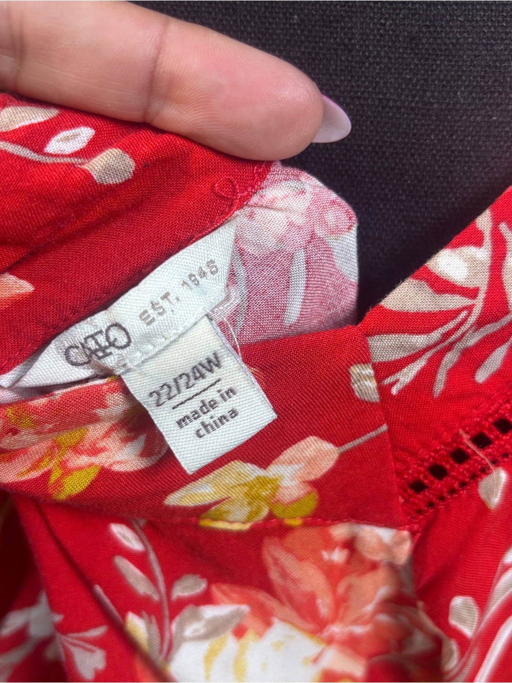 Cato Boho Floral Tiered Dress Square Neck Long Bell Sleeve Pockets Plus Sz 22/24 - Picture 5 of 12